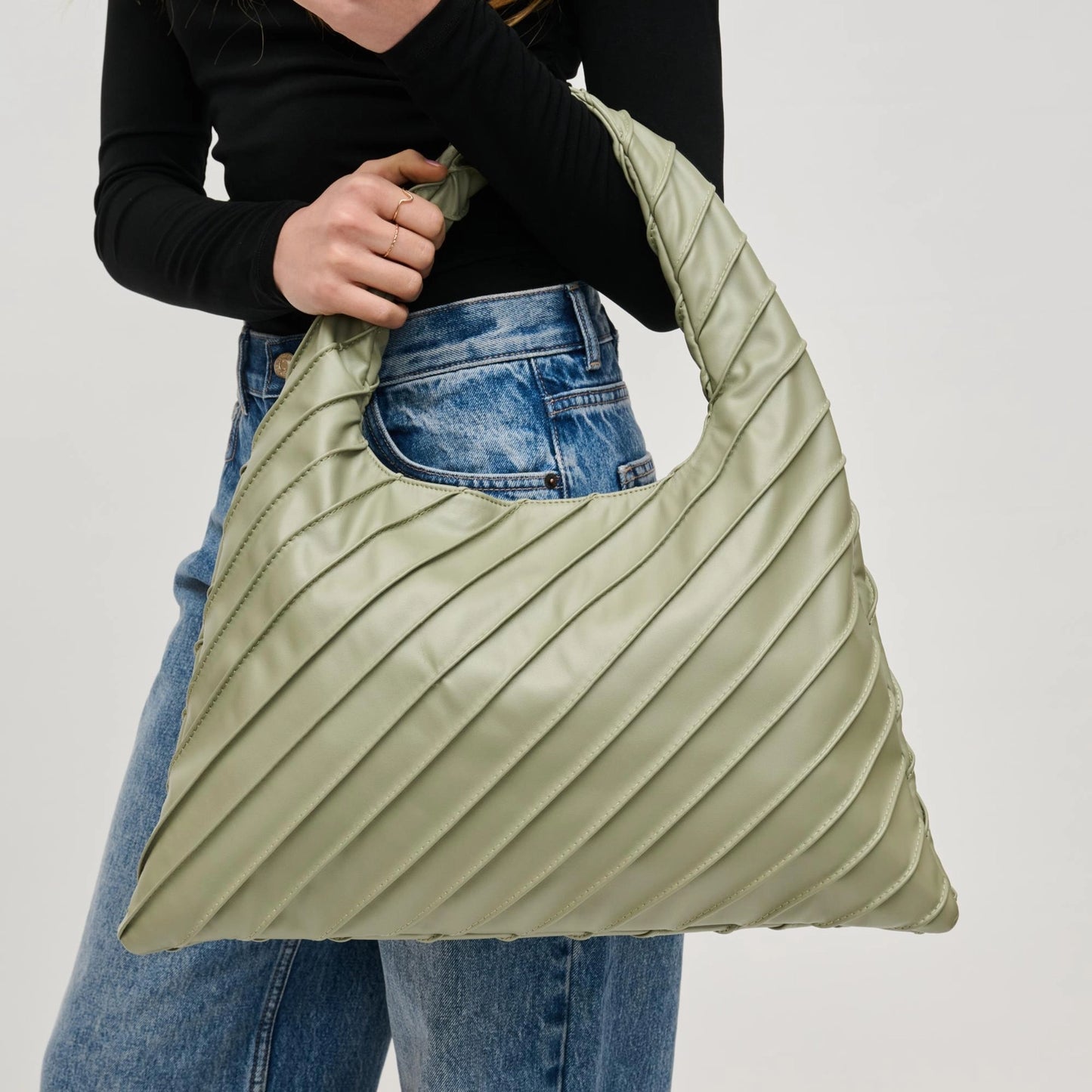 Allie Hobo Bag - Sage
