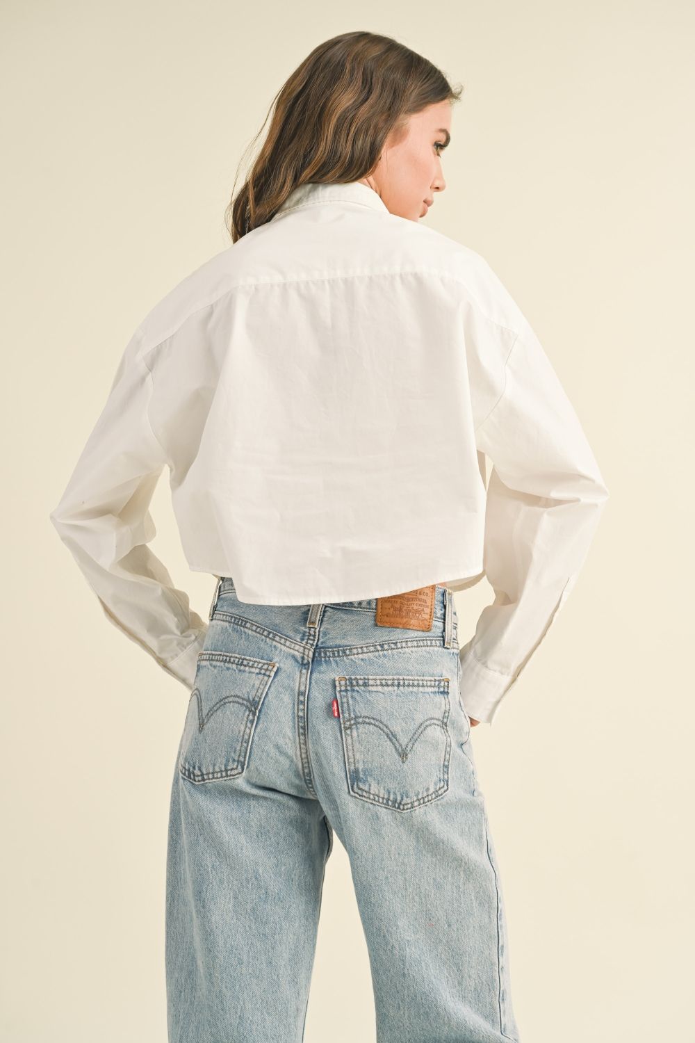 Briar Cropped Button Down - BIRD BEE