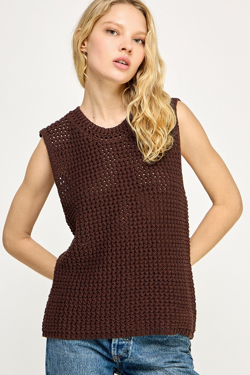 Crochet Net Vest
