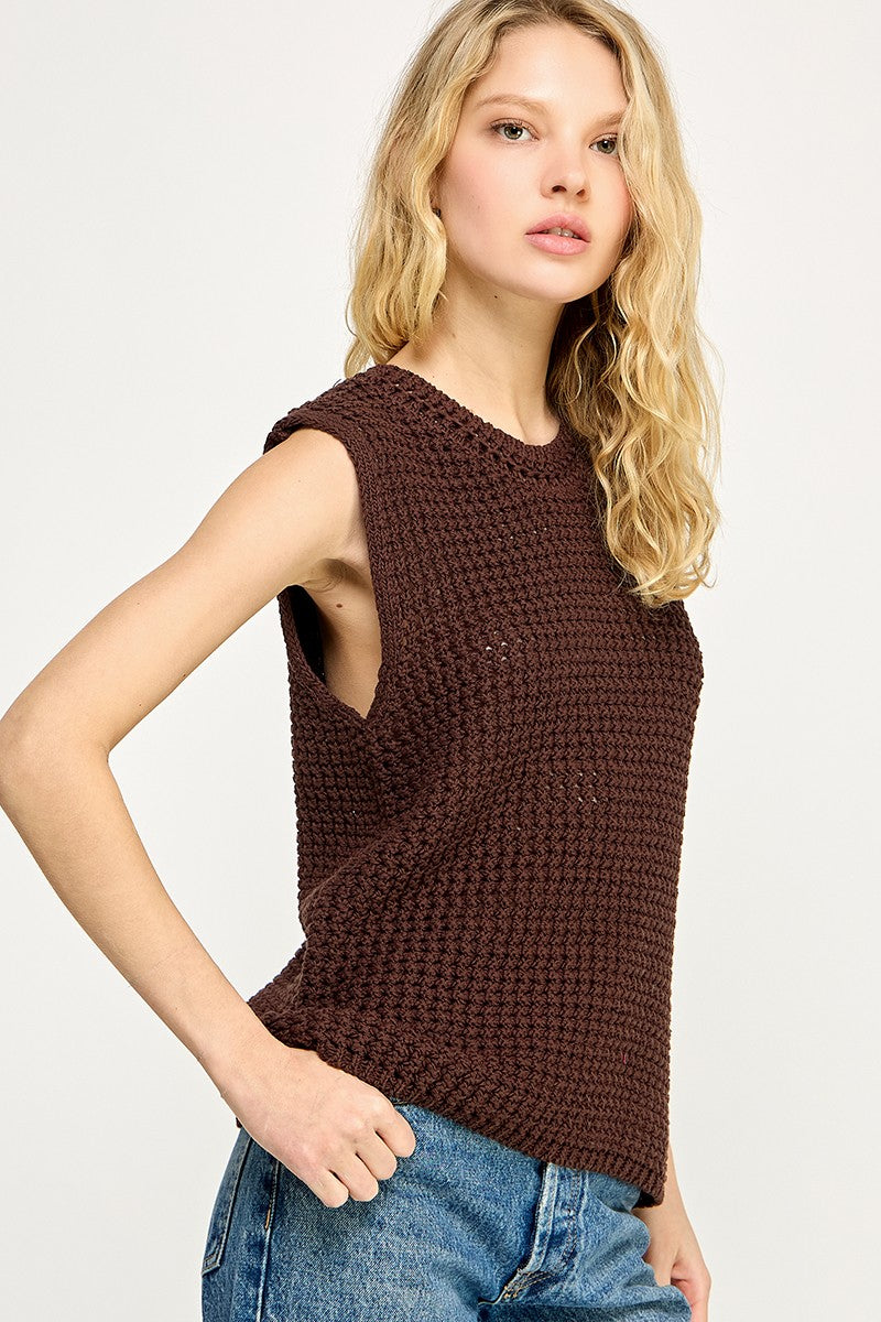 Crochet Net Vest