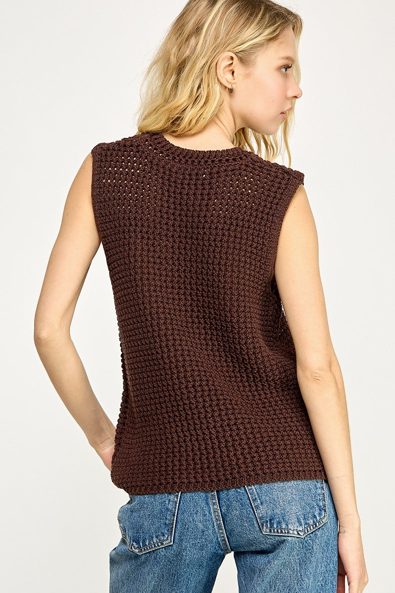 Crochet Net Vest