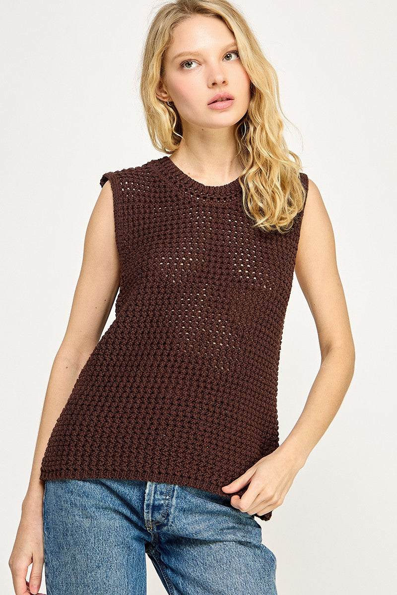 Crochet Net Vest