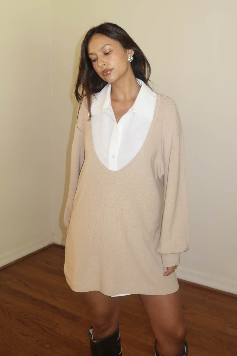 Maria Sweater Shirt Set