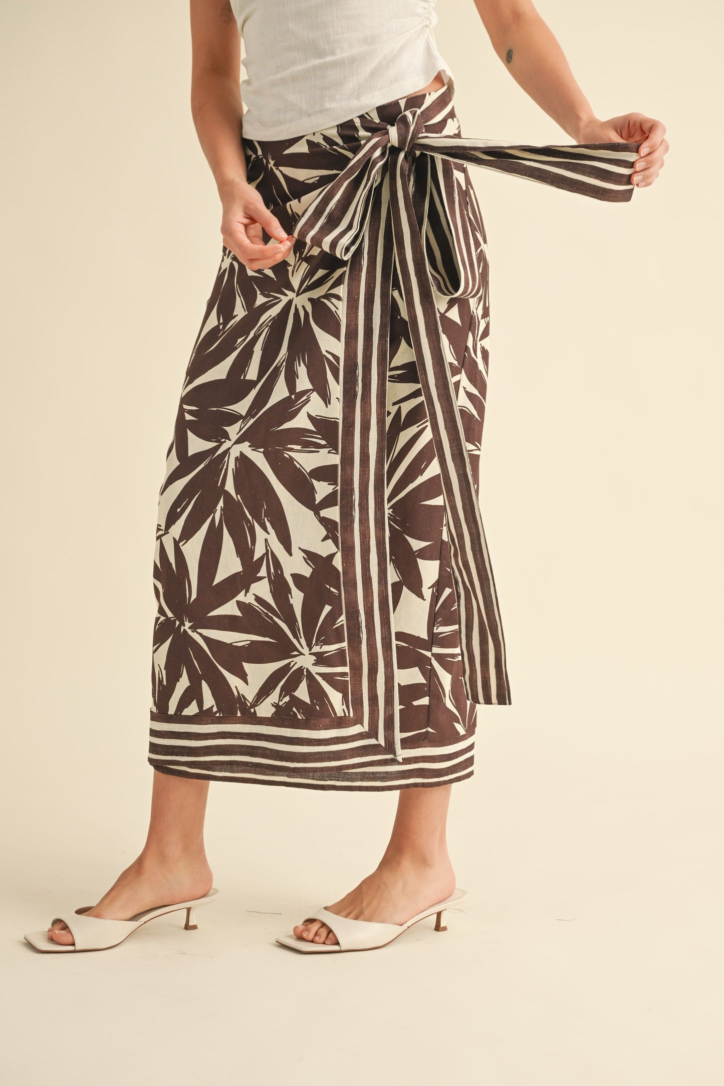 Inca Linen Wrap Skirt