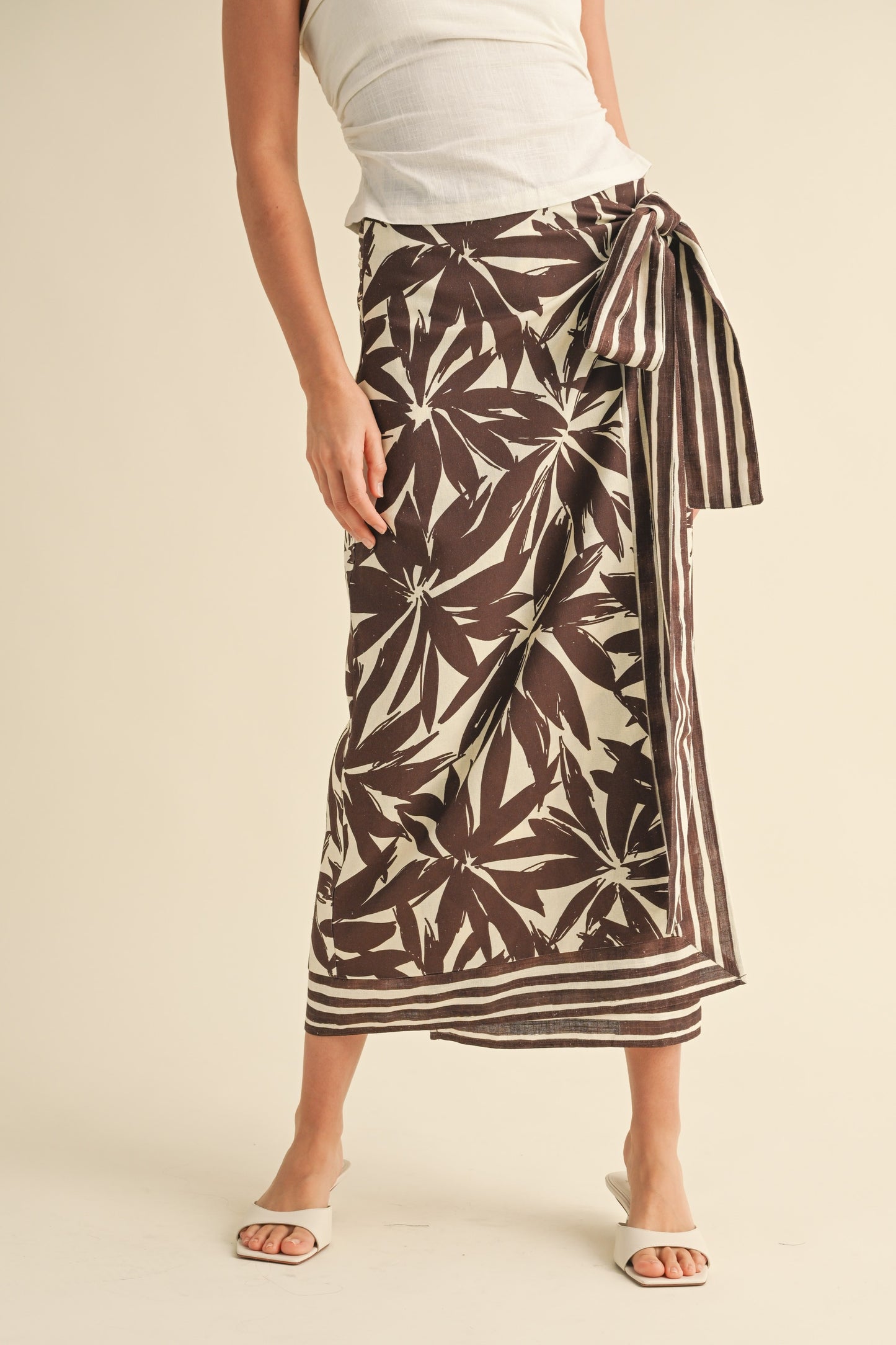 Inca Linen Wrap Skirt