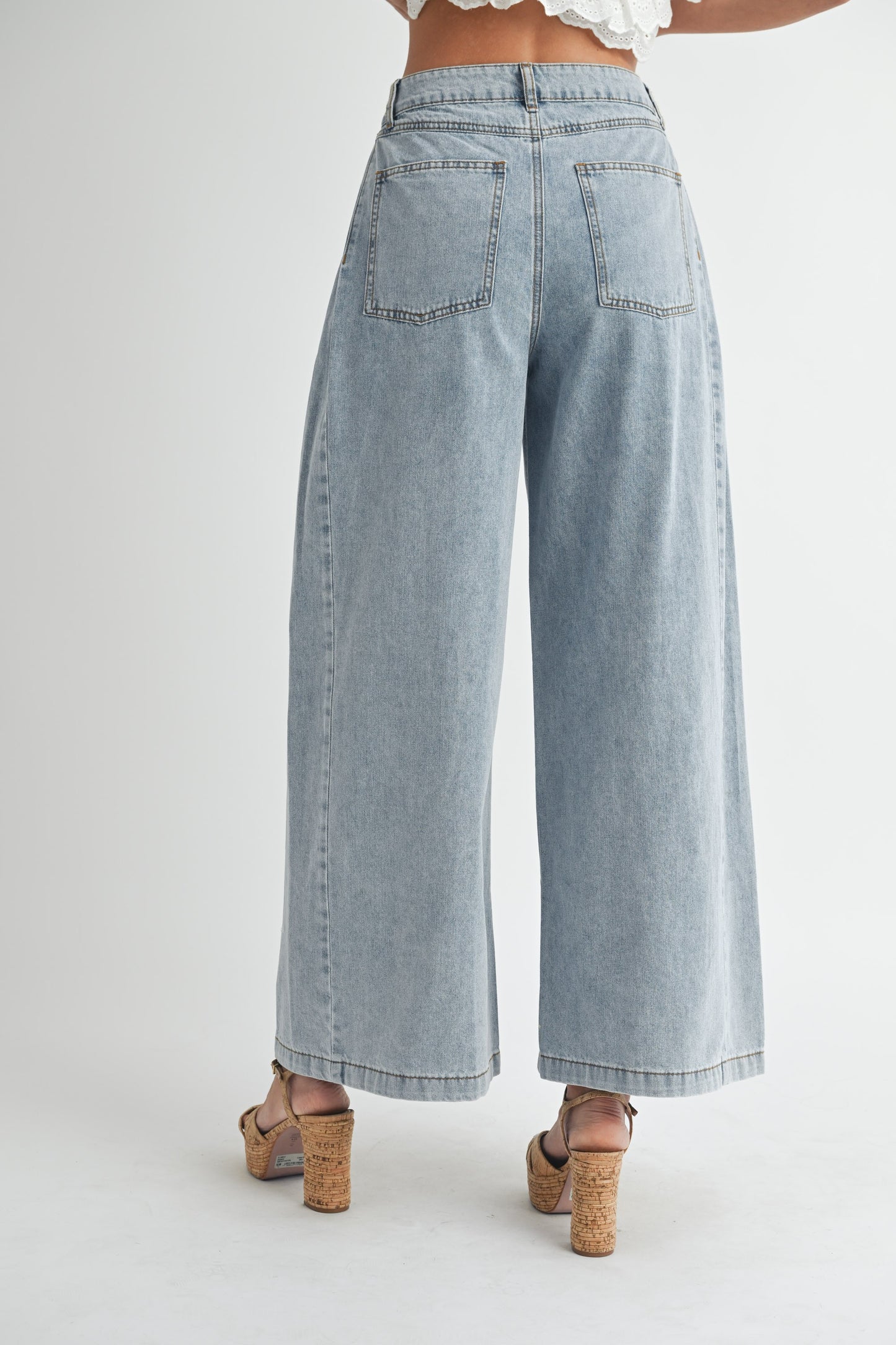 Dani Pleated Wide Leg Jean
