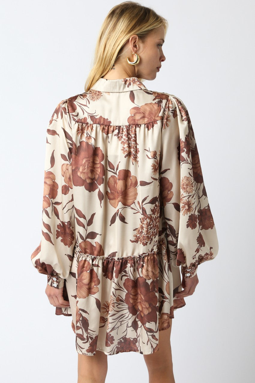 Reina Satin Dress