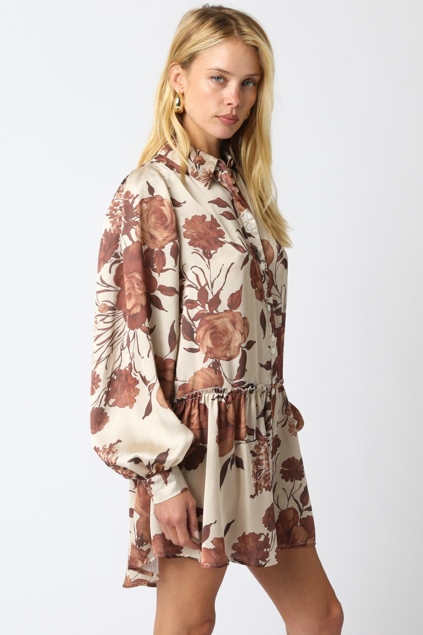 Reina Satin Dress