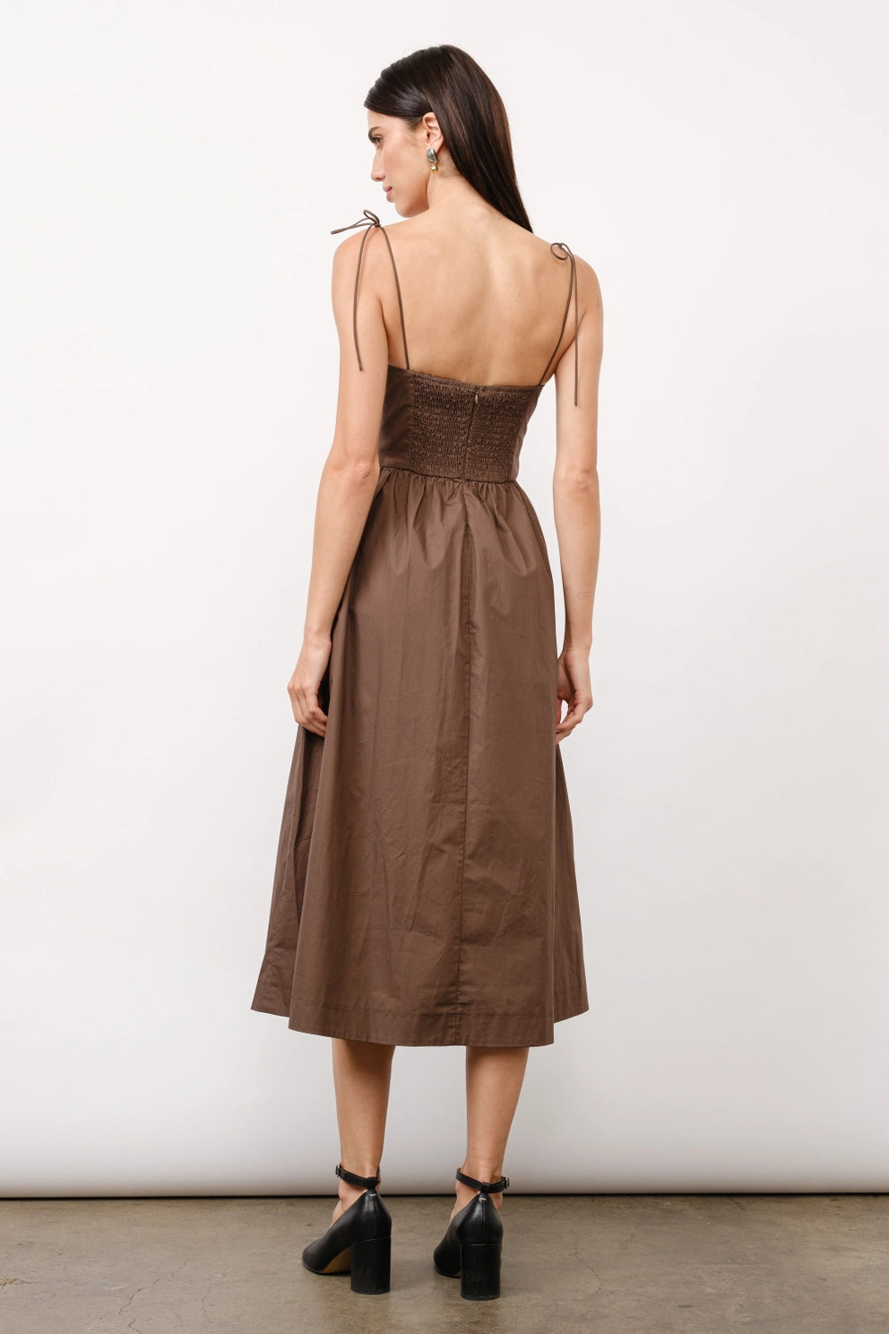 Positano Midi Dress - Brown