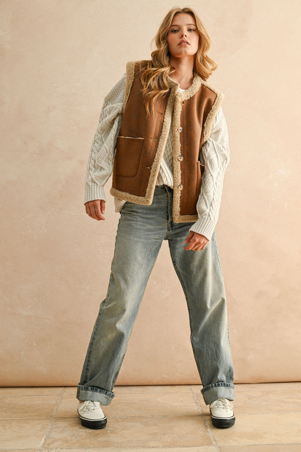 Milo Reversible Sherpa Vest