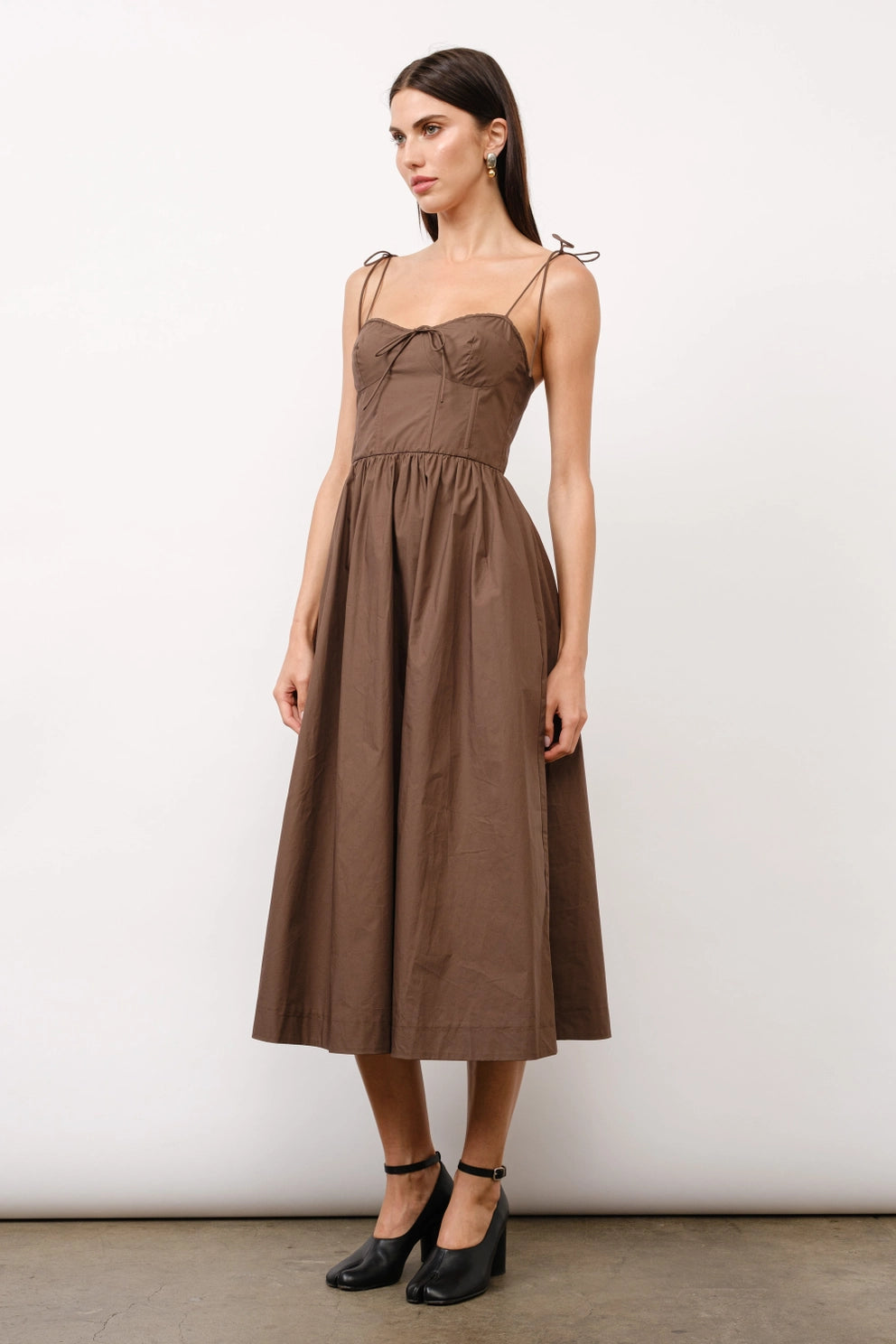 Positano Midi Dress - Brown