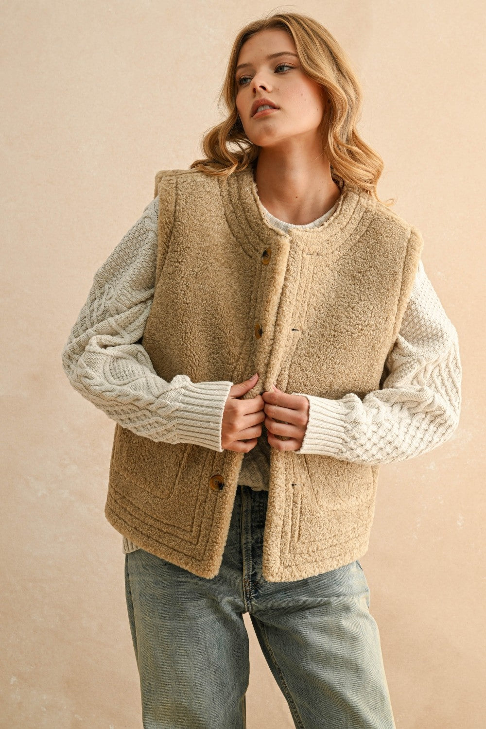 Milo Reversible Sherpa Vest