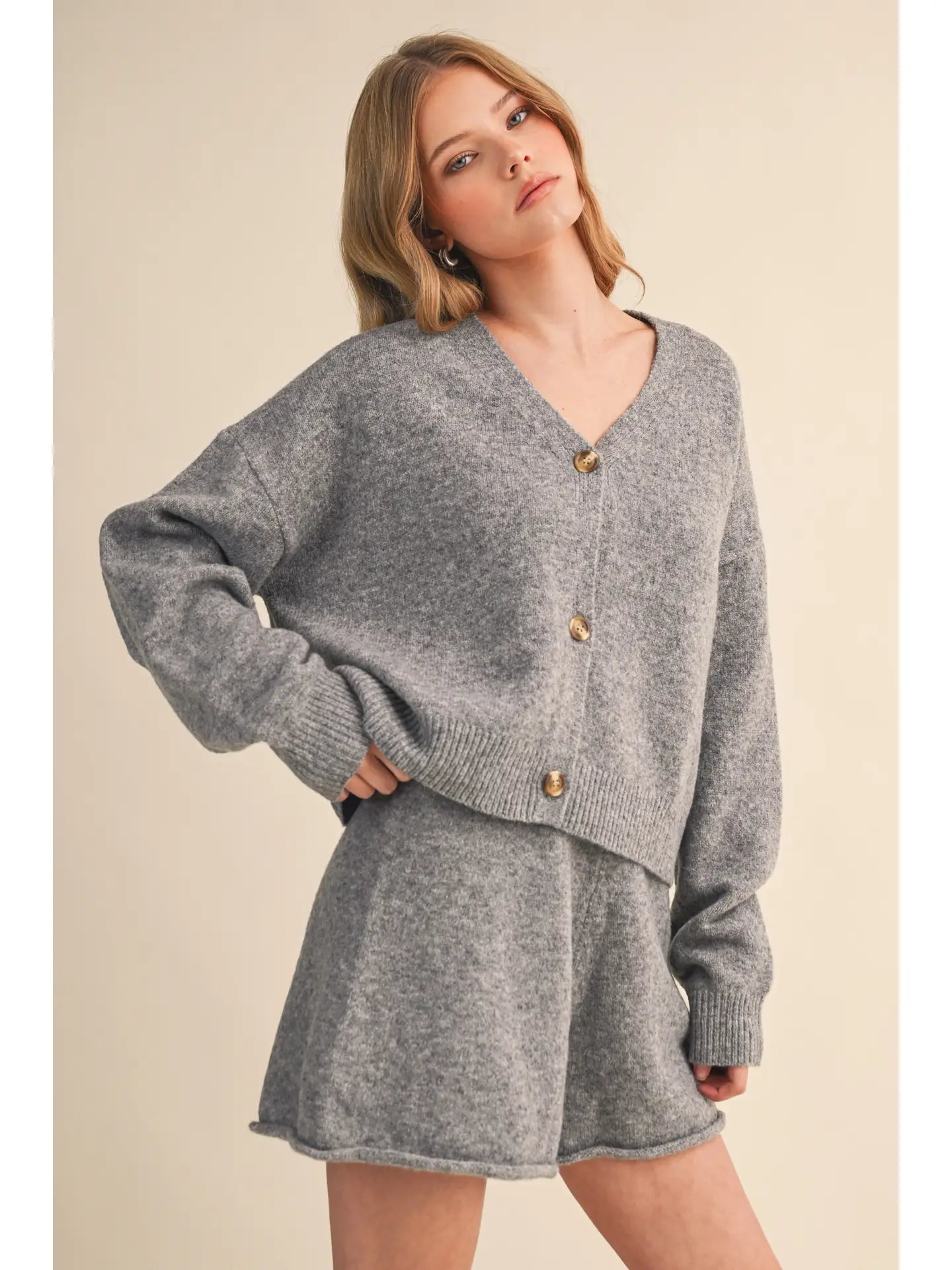 Maiya Cardigan and Shorts Set