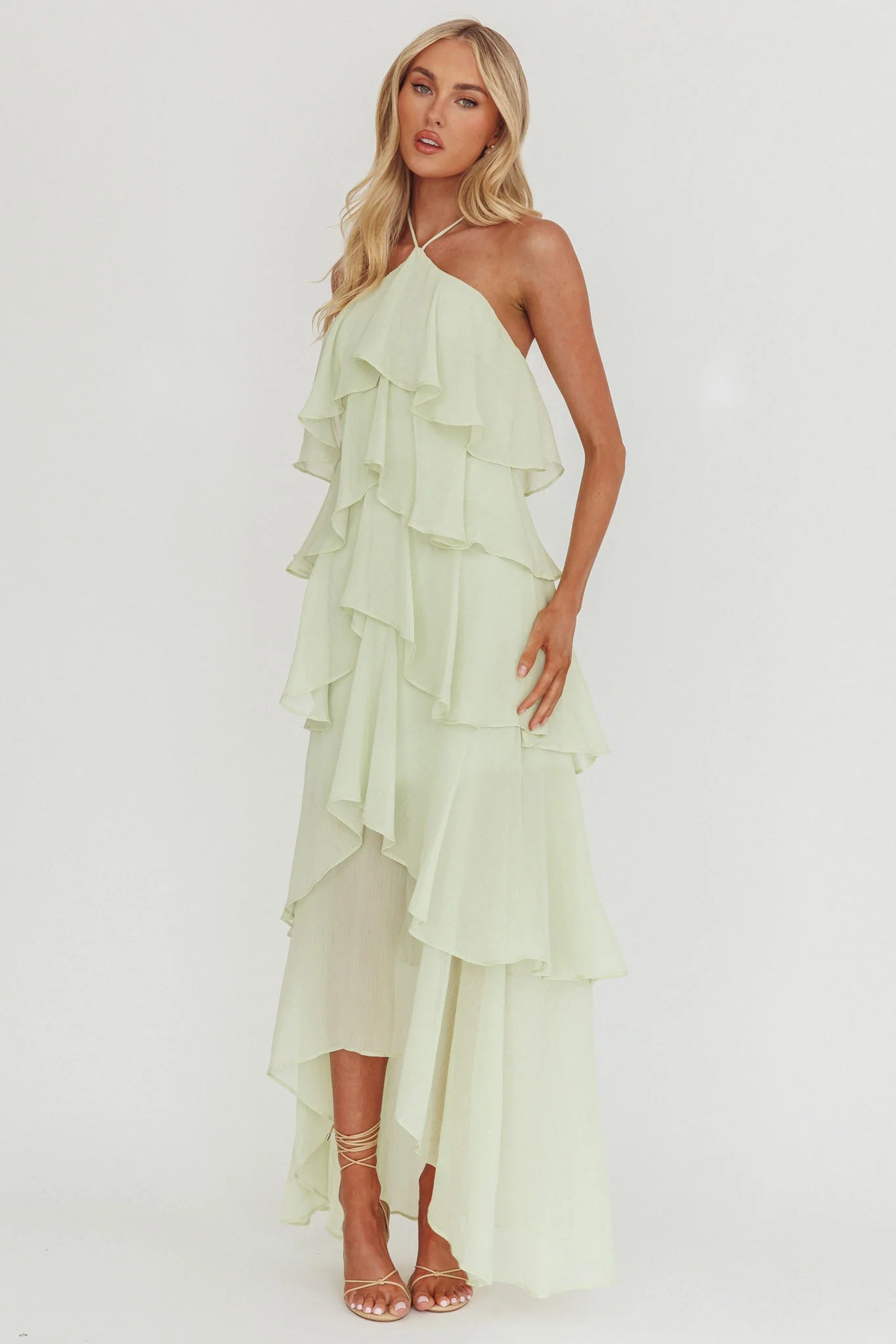 Lina Ruffled Maxi Dress