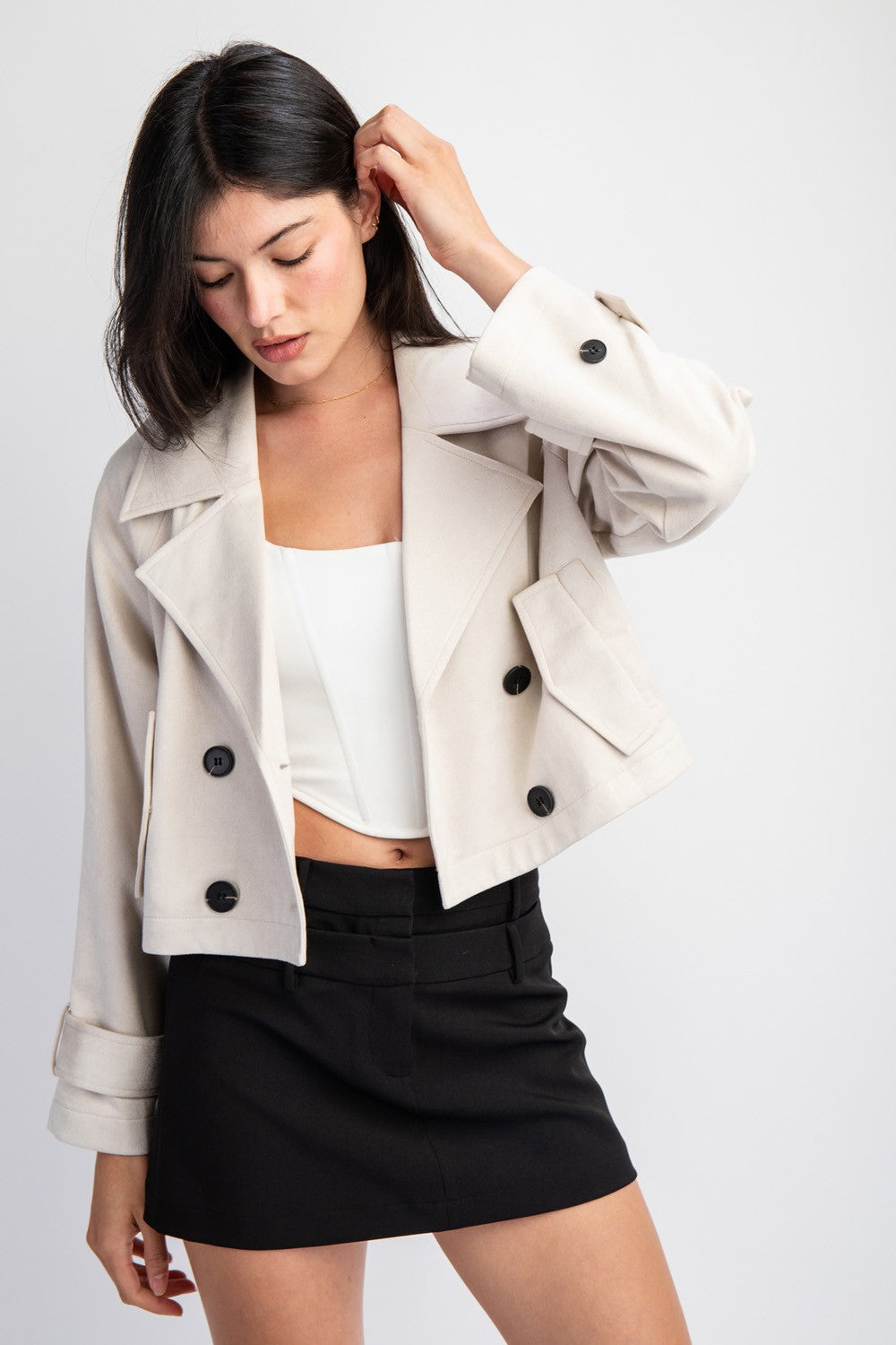 Jessa Crop Trench