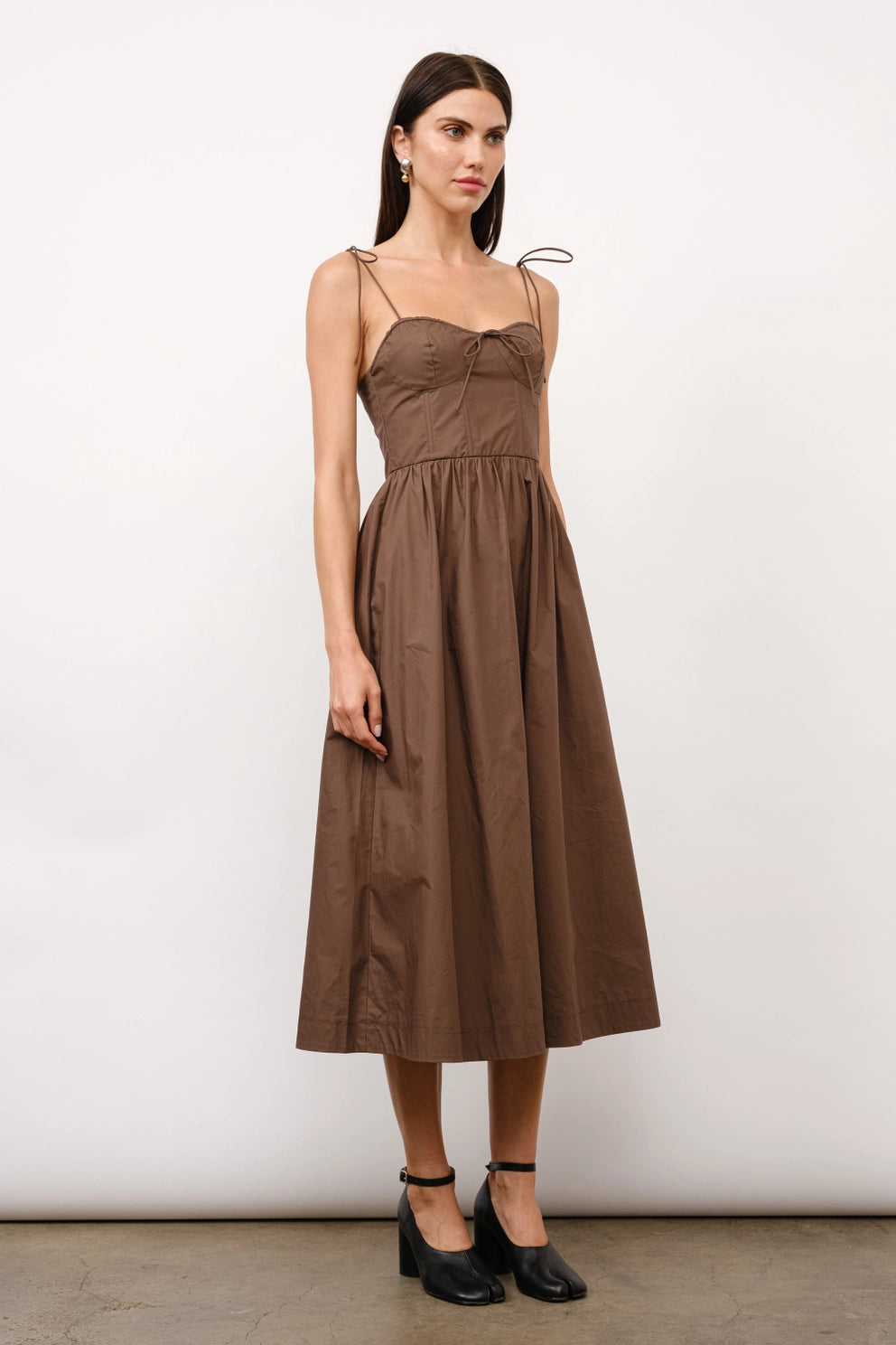 Positano Midi Dress - Brown