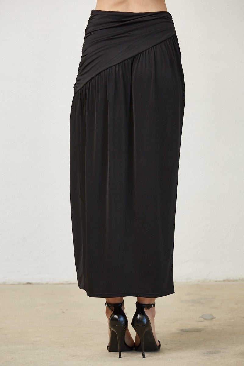 Serena Ruched Maxi Skirt