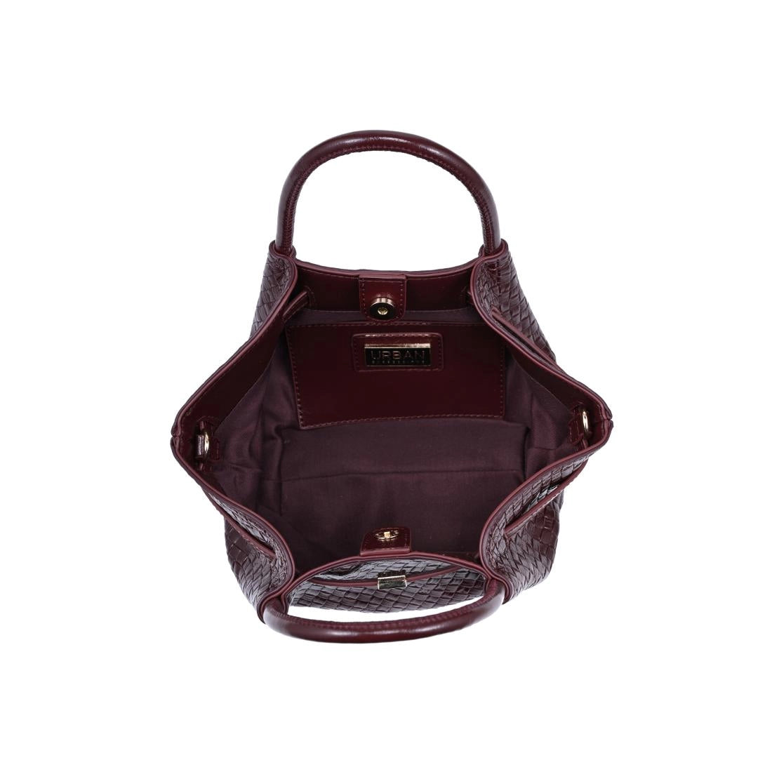Selena Woven Crossbody - Wine