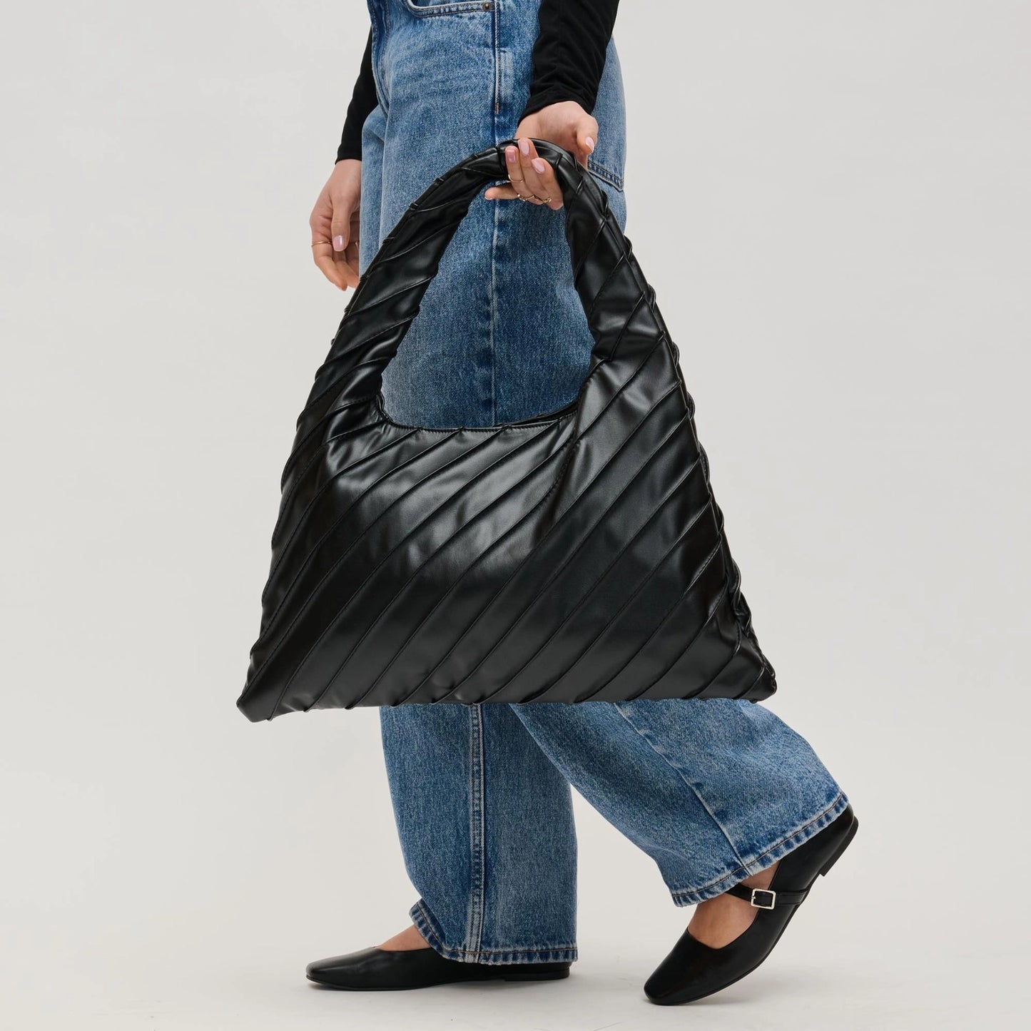 Allie Hobo Bag - Black