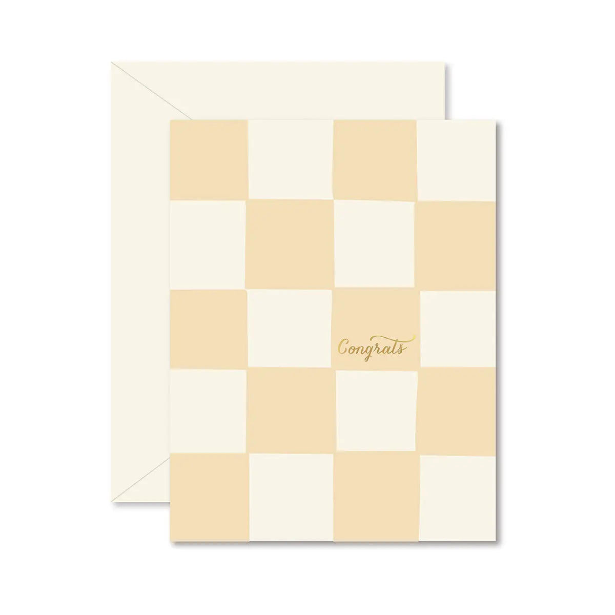 Checkerboard Congrats Card