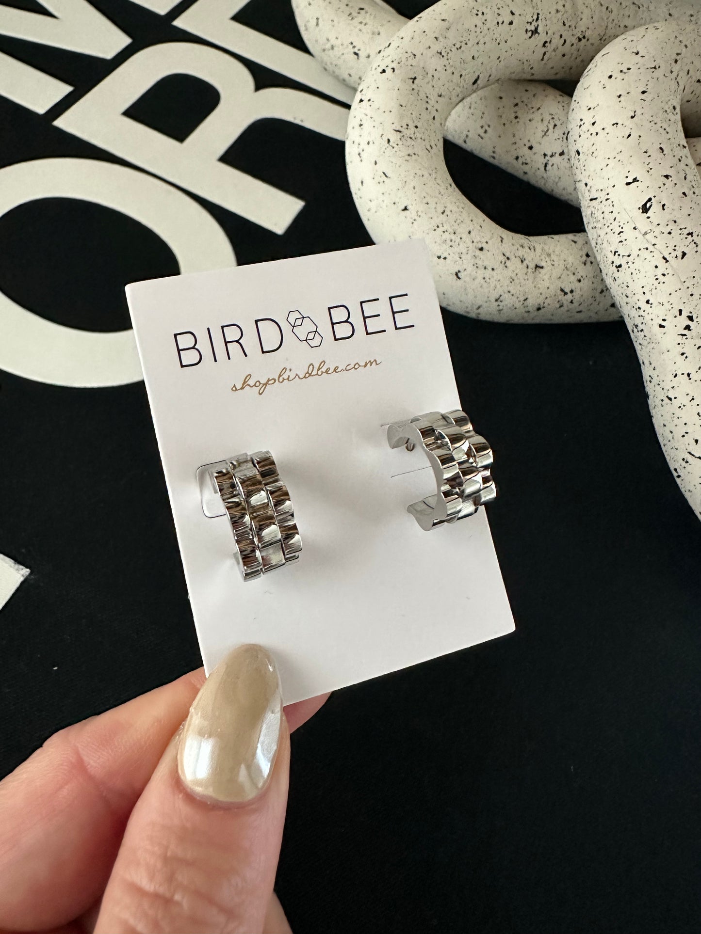 TAB Watchband Earrings