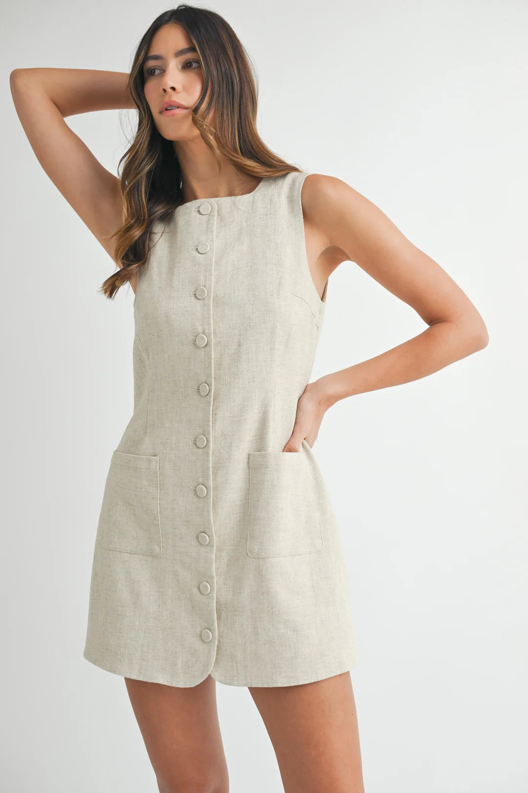 Keegan Linen Mini Dress