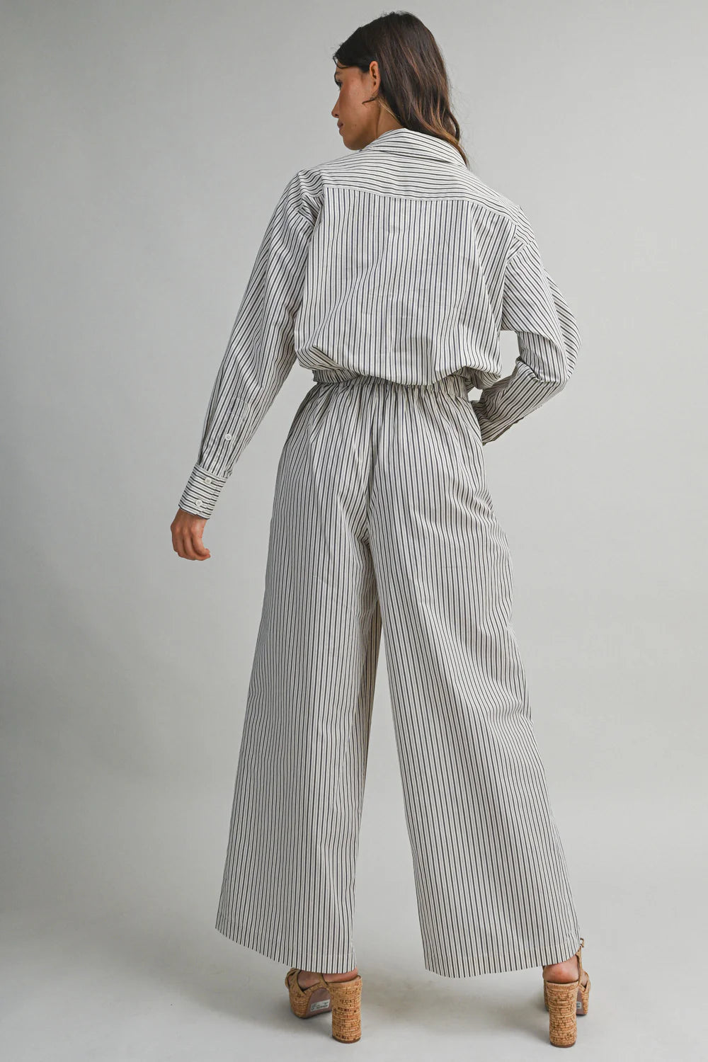 Hailey Pinstriped Top