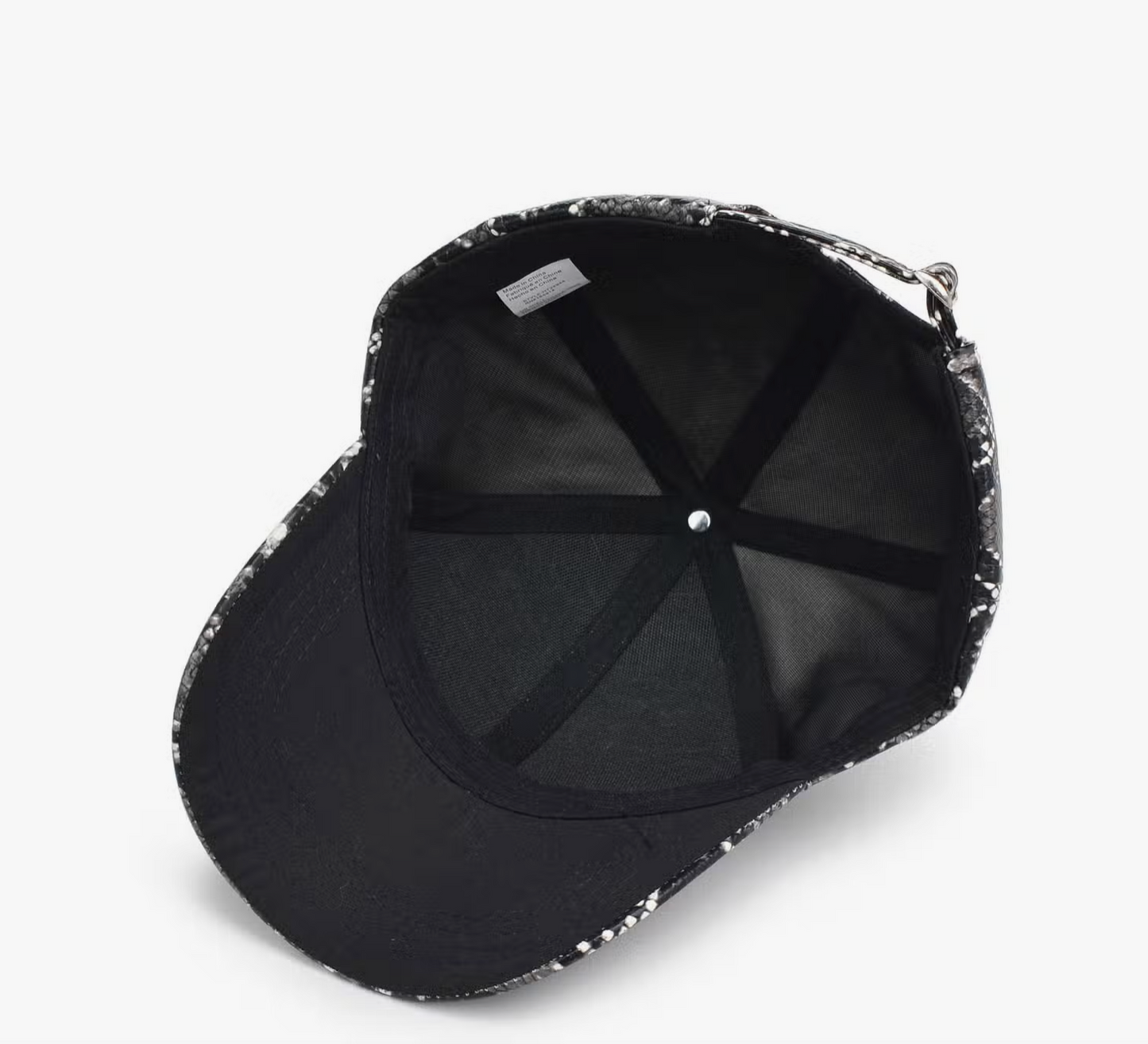 Vegan Leather Baseball Cap