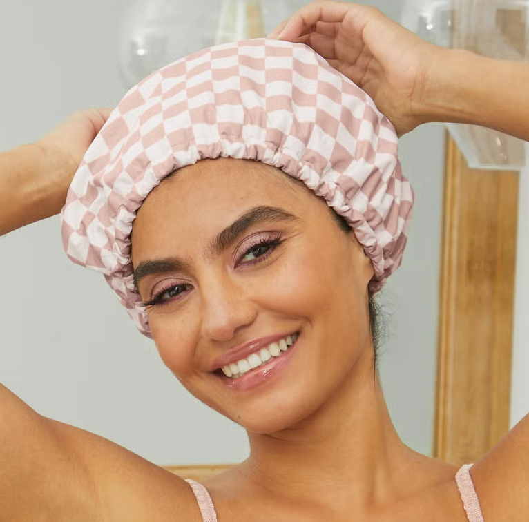 Satin Lined Shower Cap