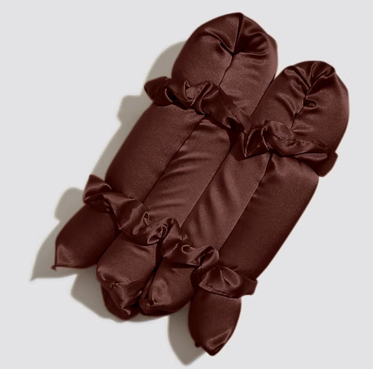 XL Satin Heatless Curling Set - Chocolate