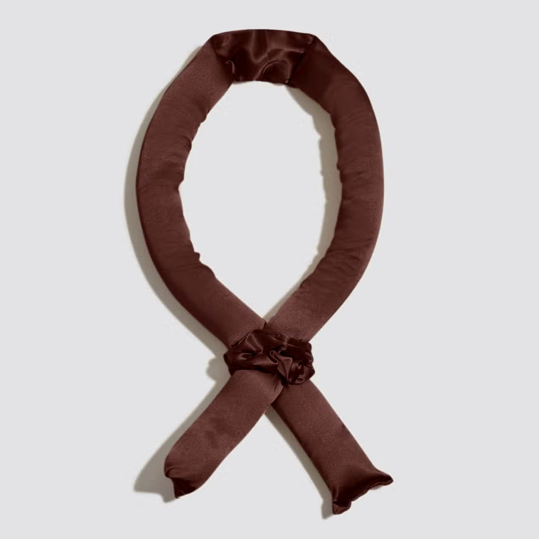 XL Satin Heatless Curling Set - Chocolate