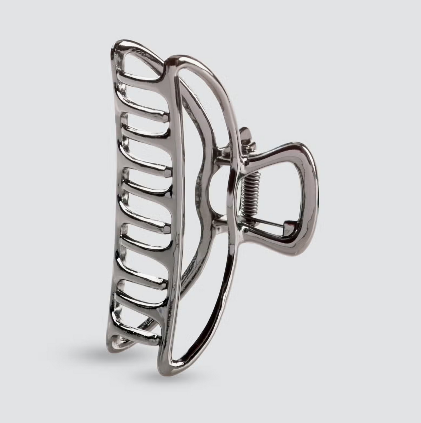 Open Shape Claw Clip - Hematite