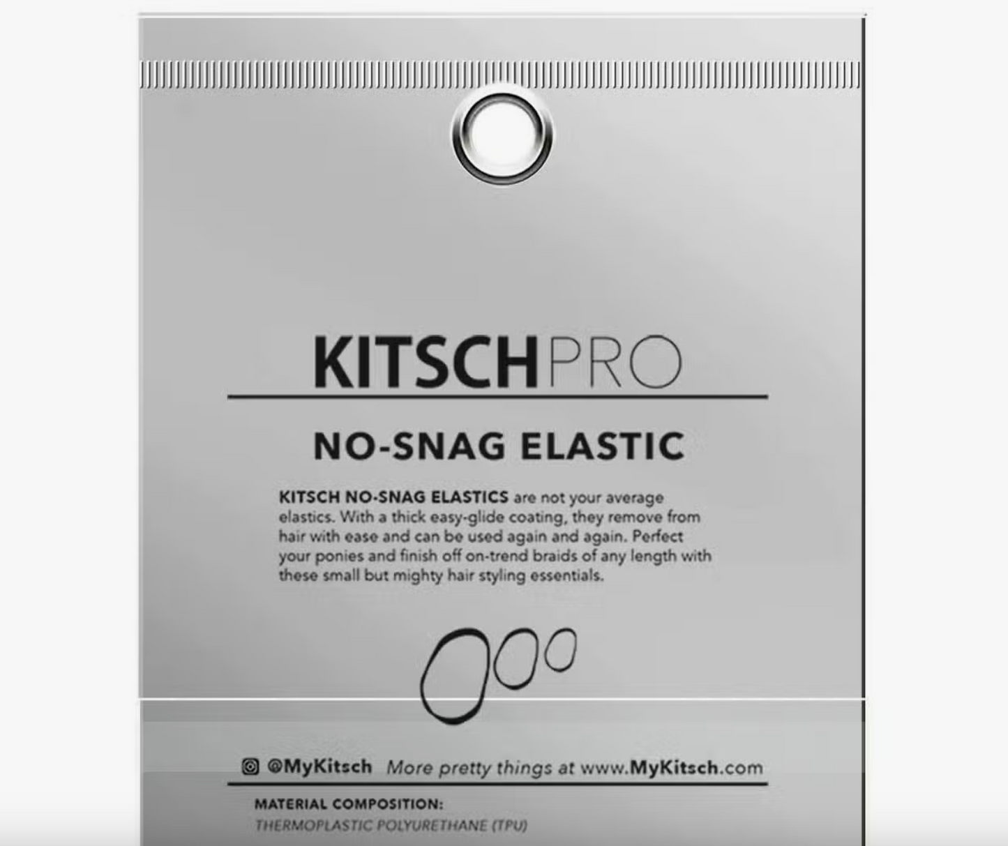 No Snag Hair Elastics - 100pc