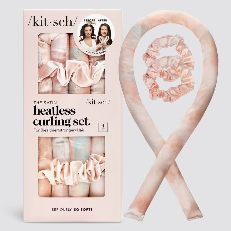 Satin Heatless Curling Set - Tie Dye