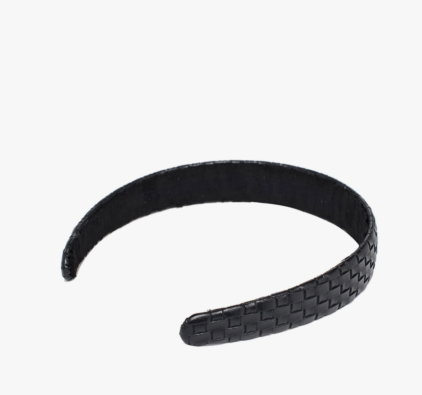 Embossed Woven Headband - Black