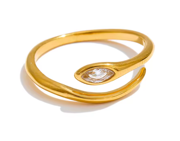 CZ Snake Ring - BIRD BEE