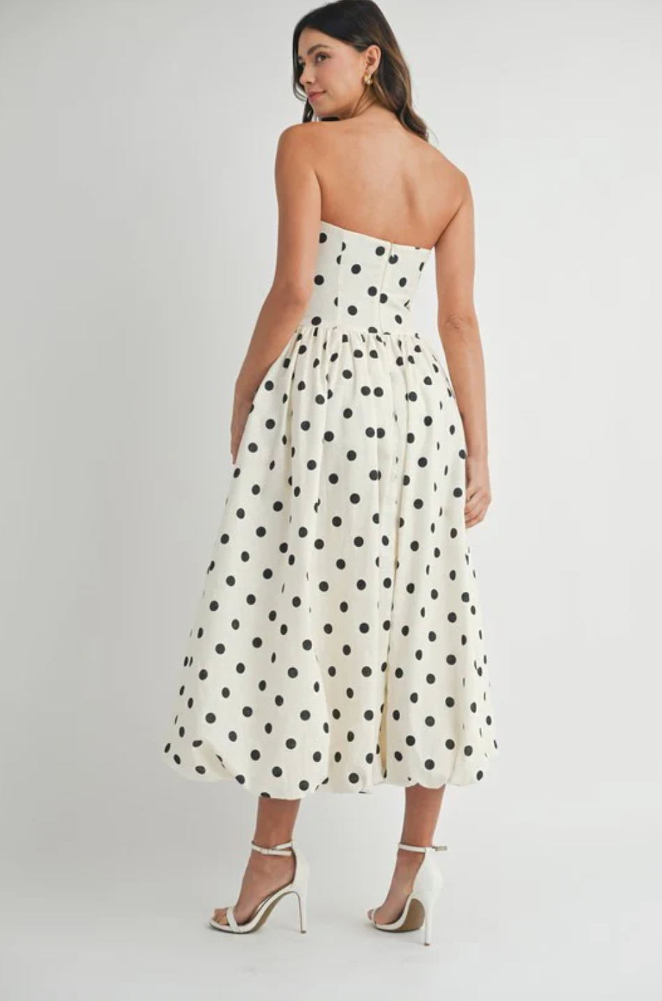 Polka Dot Midi Dress