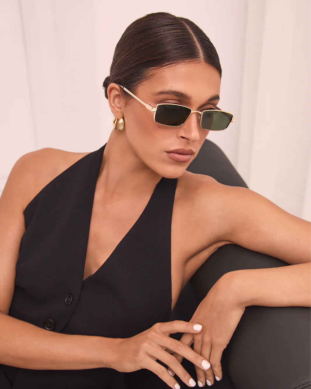 Monroe Sunglasses - Gold/Green