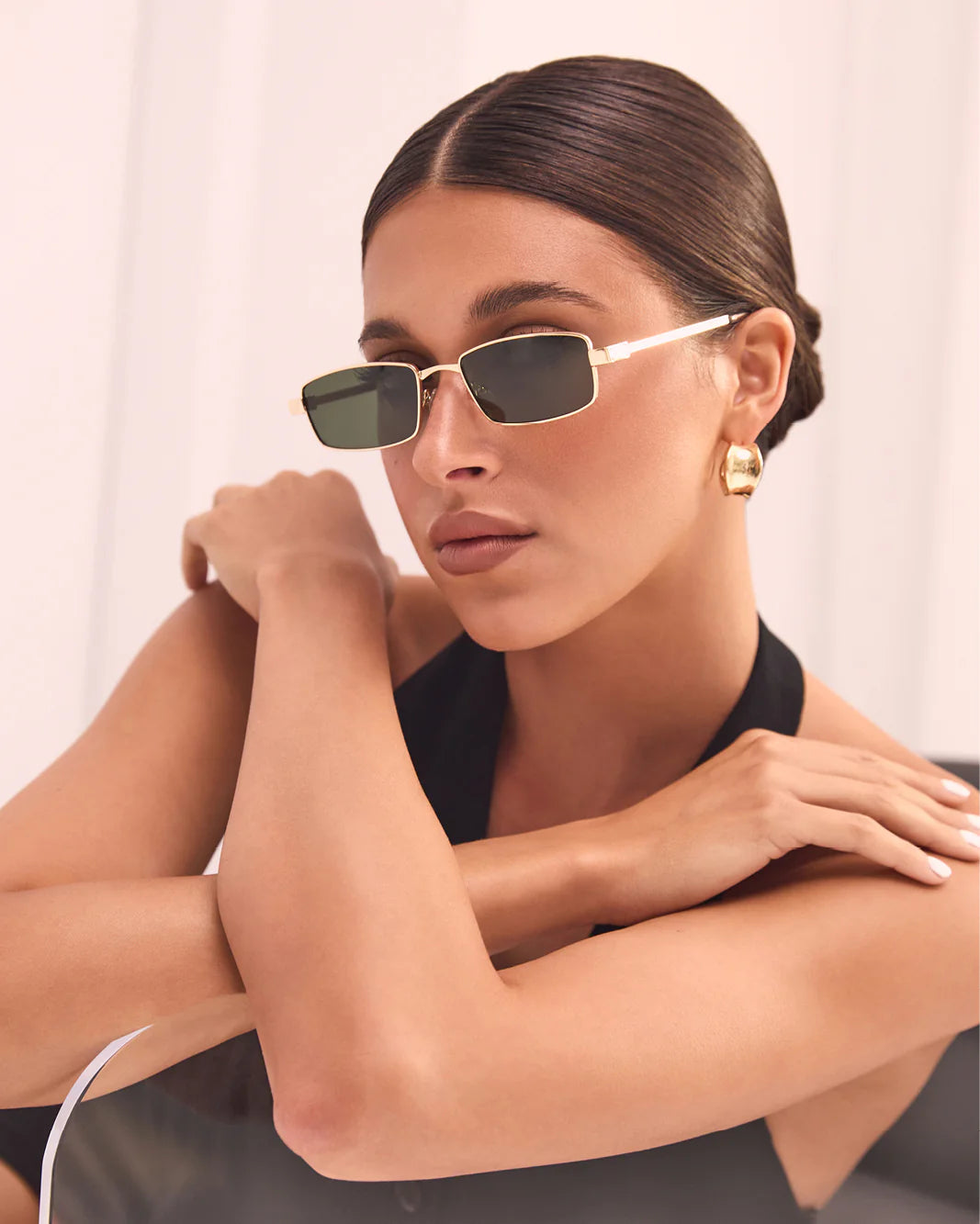 Monroe Sunglasses - Gold/Green