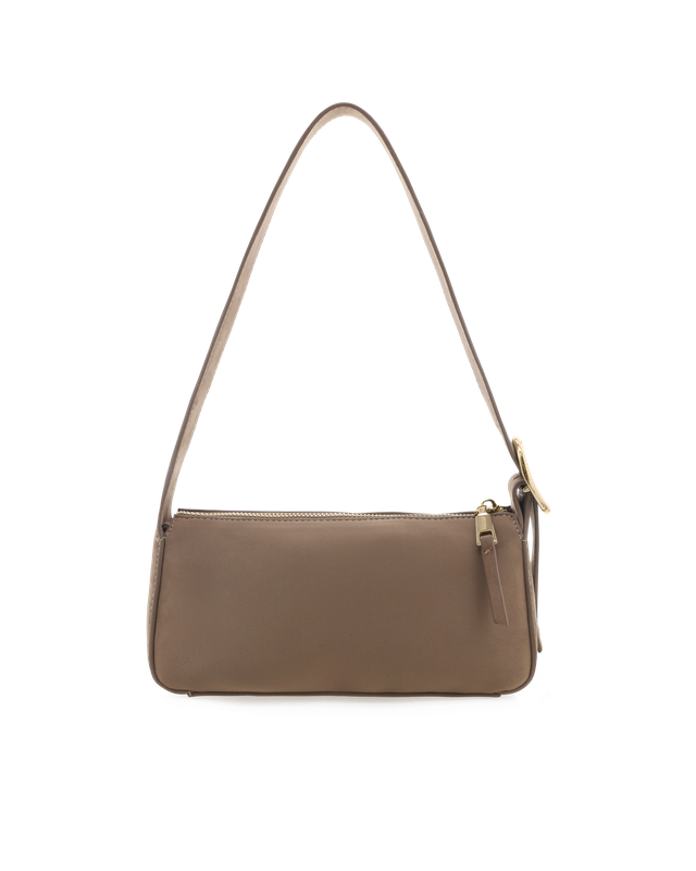 Hailey Shoulder Bag - Fawn Suede