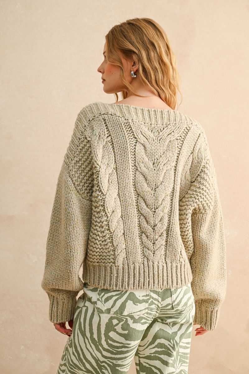Chunky Cable Knit Sweater