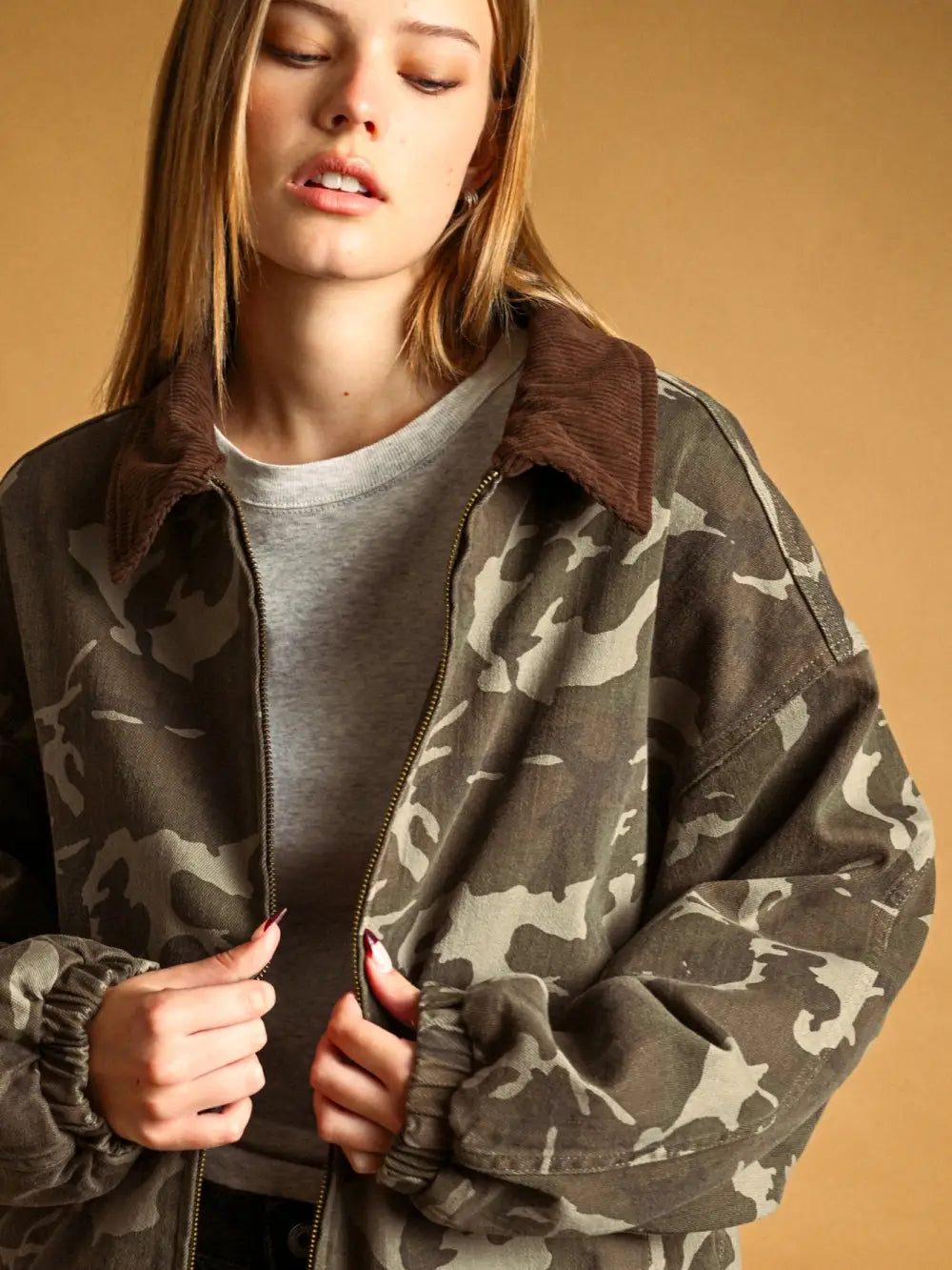 Camo Bomber Jacket