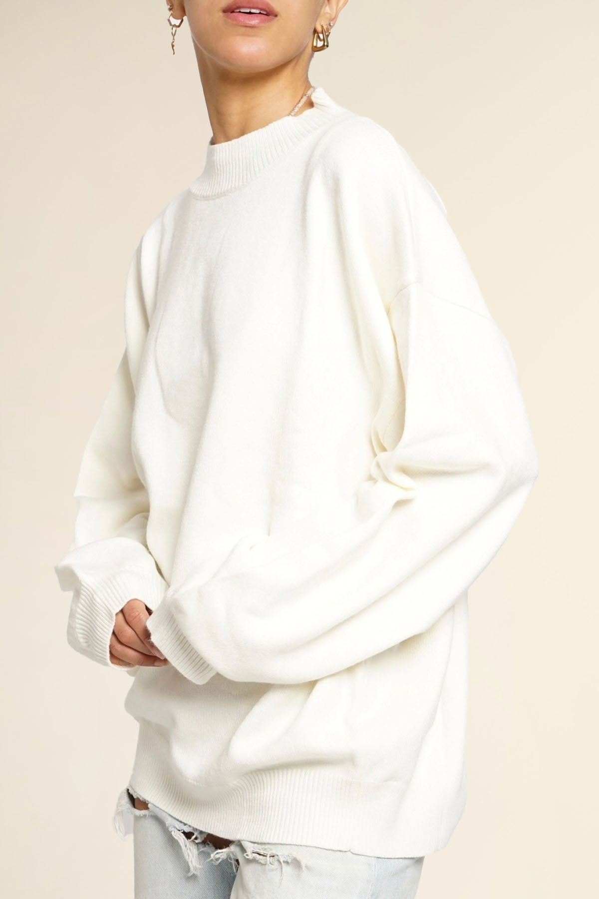 Camden Sweater - White