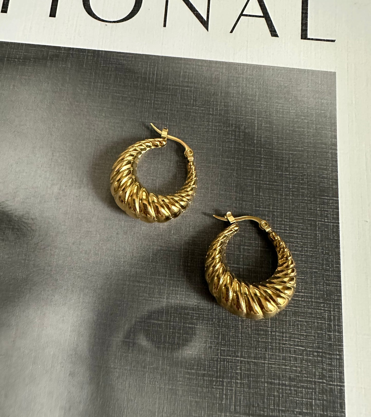 Croissant Hoop Earrings