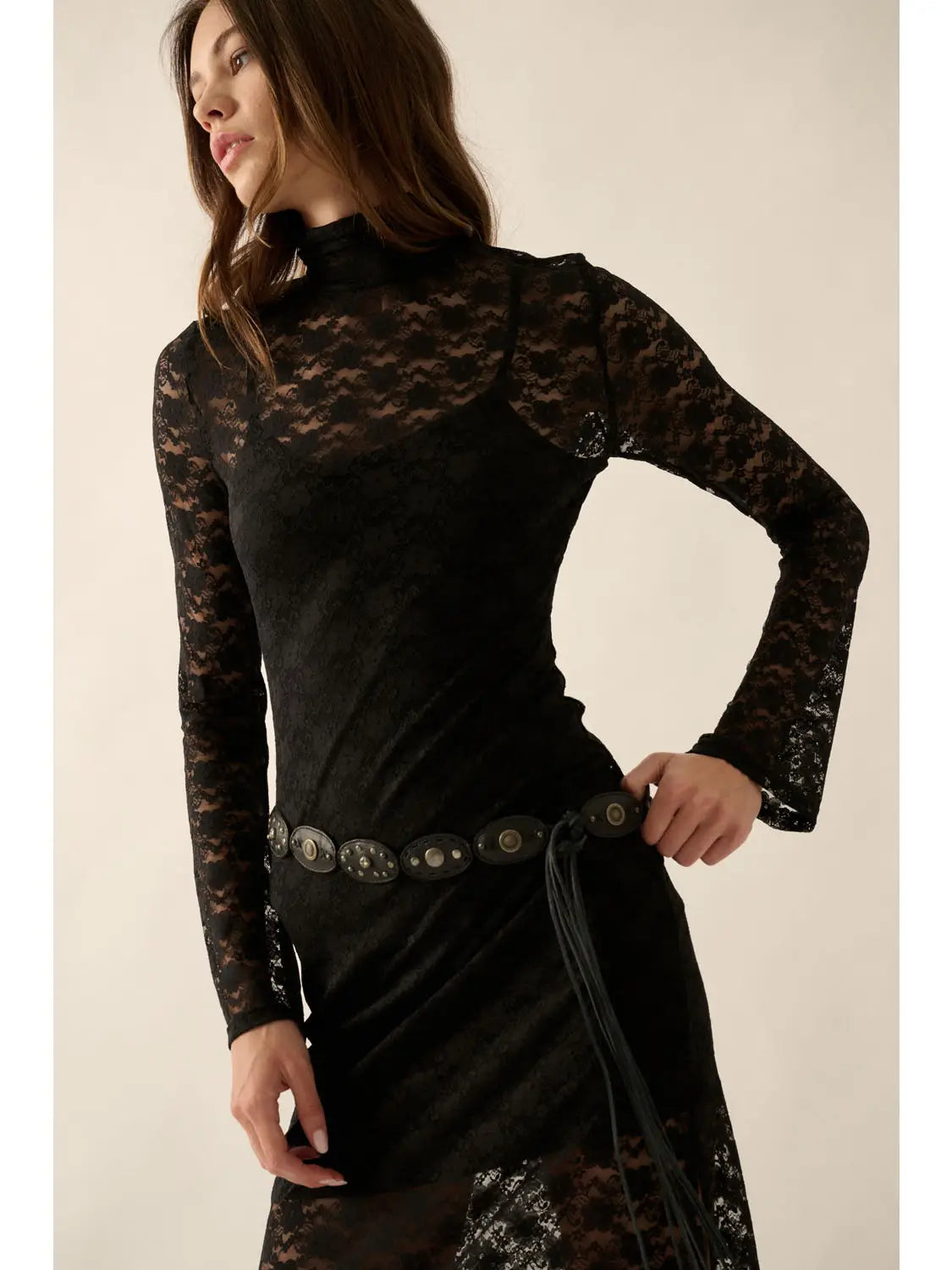 Luna Lace Midi Dress