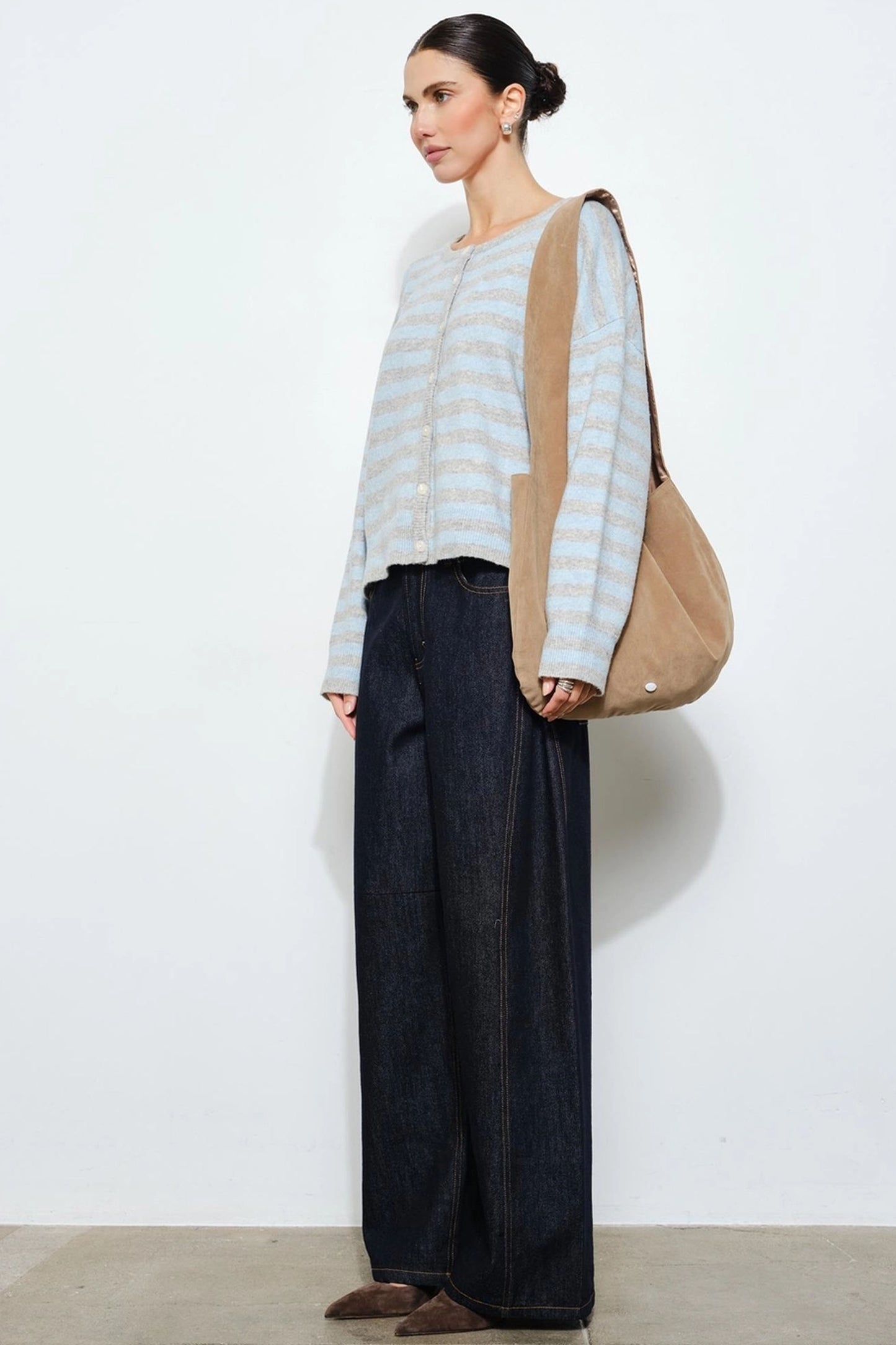 Dayton Striped Cardigan