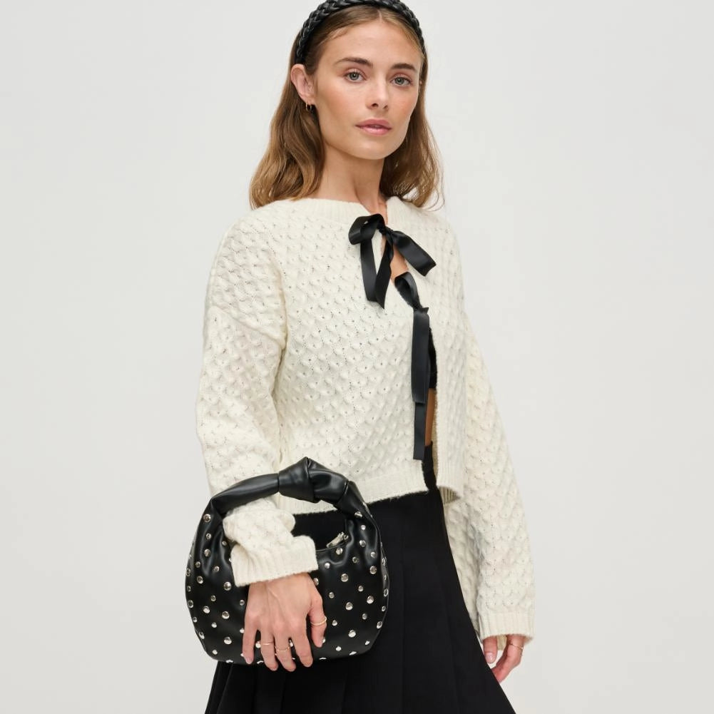 Studded Knot Clutch