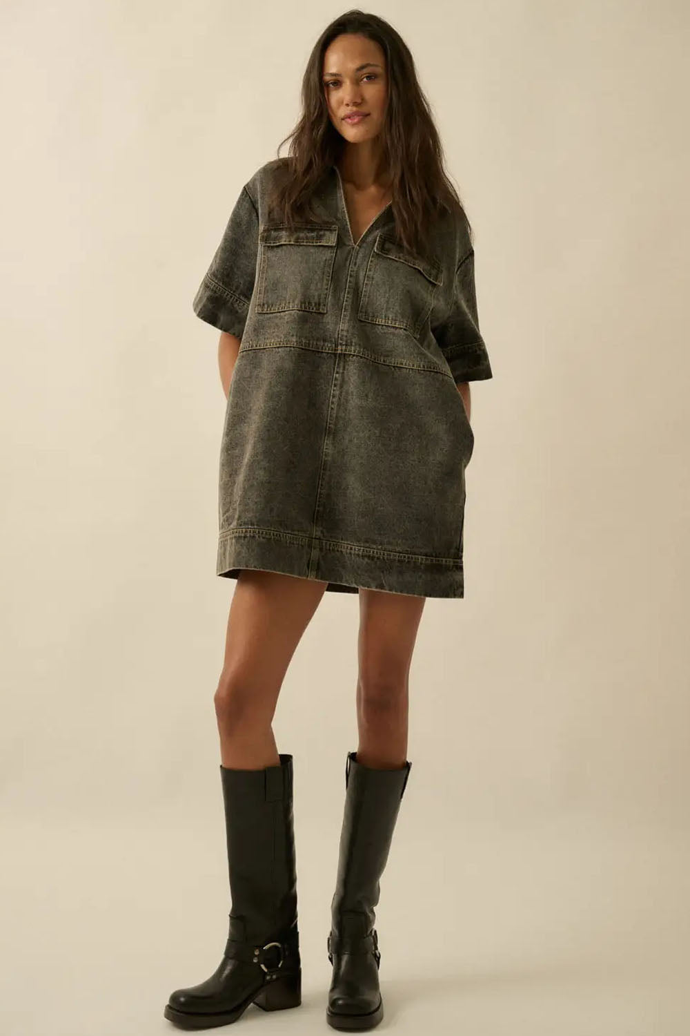 Denim Mini Dress