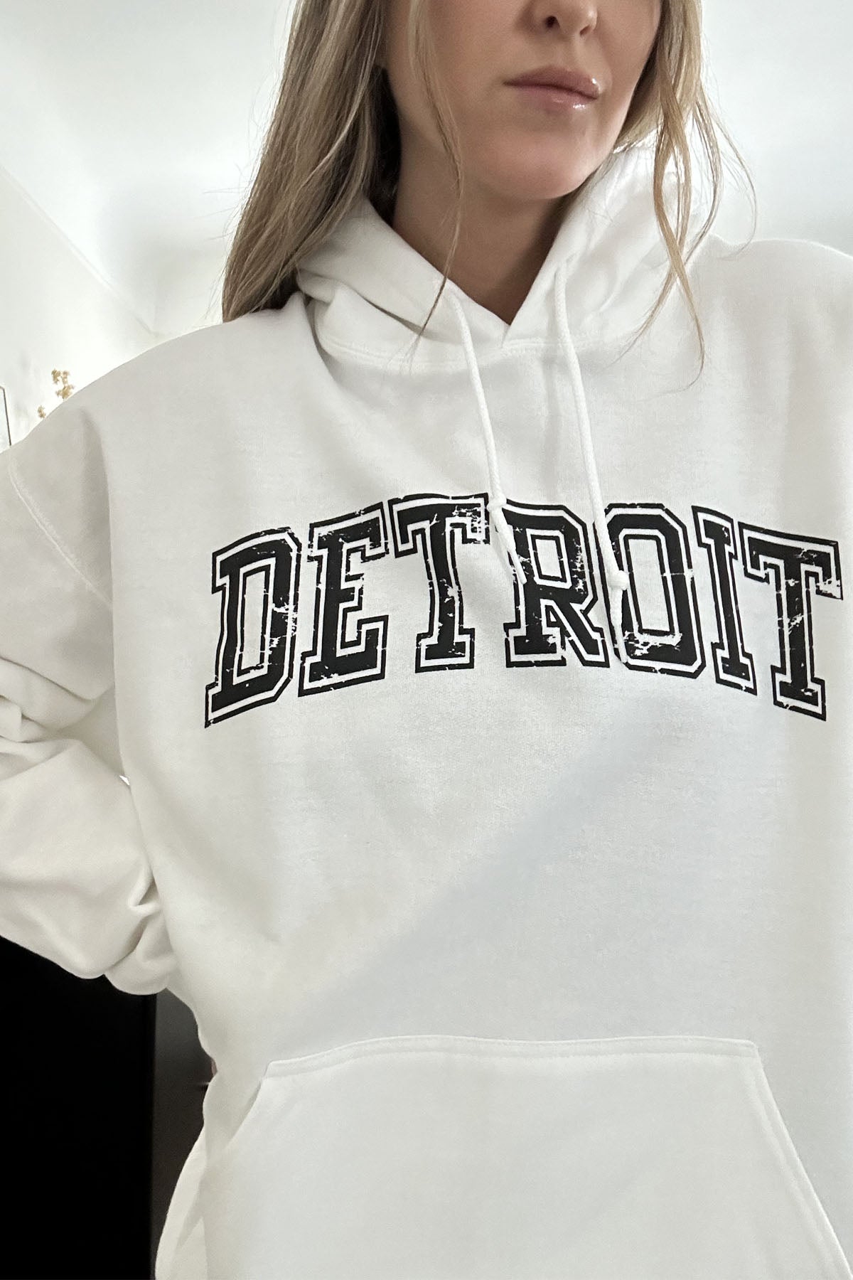 Distressed Detroit Hoodie