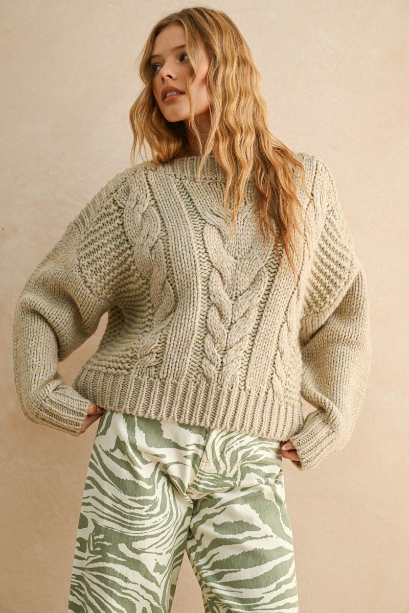 Chunky Cable Knit Sweater